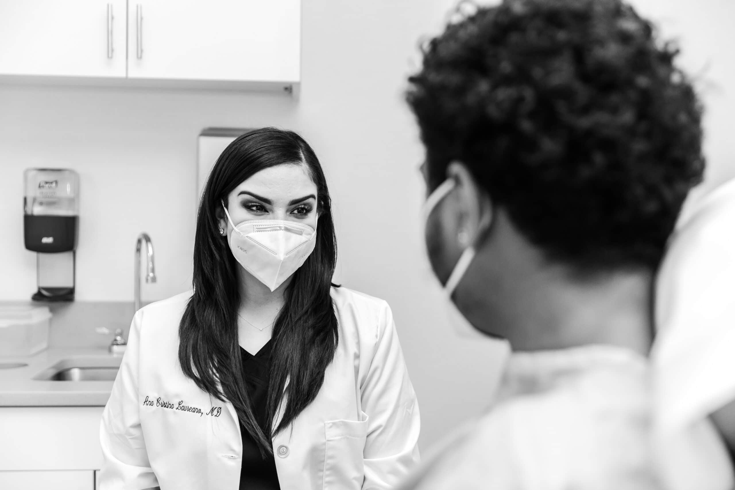 doctor and patient on a consultation regarding alopecia